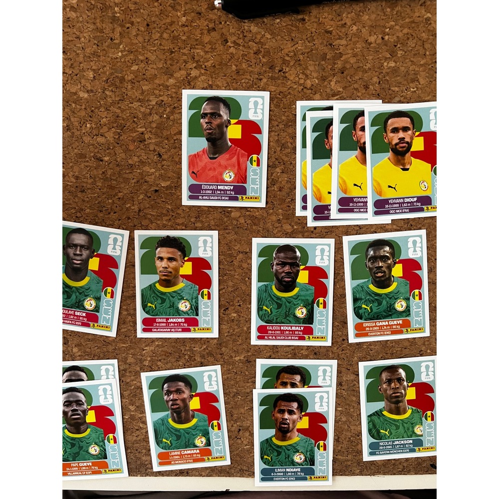 Panini FIFA World Cup 2026 Senegal Sticker Lot Koulibaly Mendy Jackson SEN Set